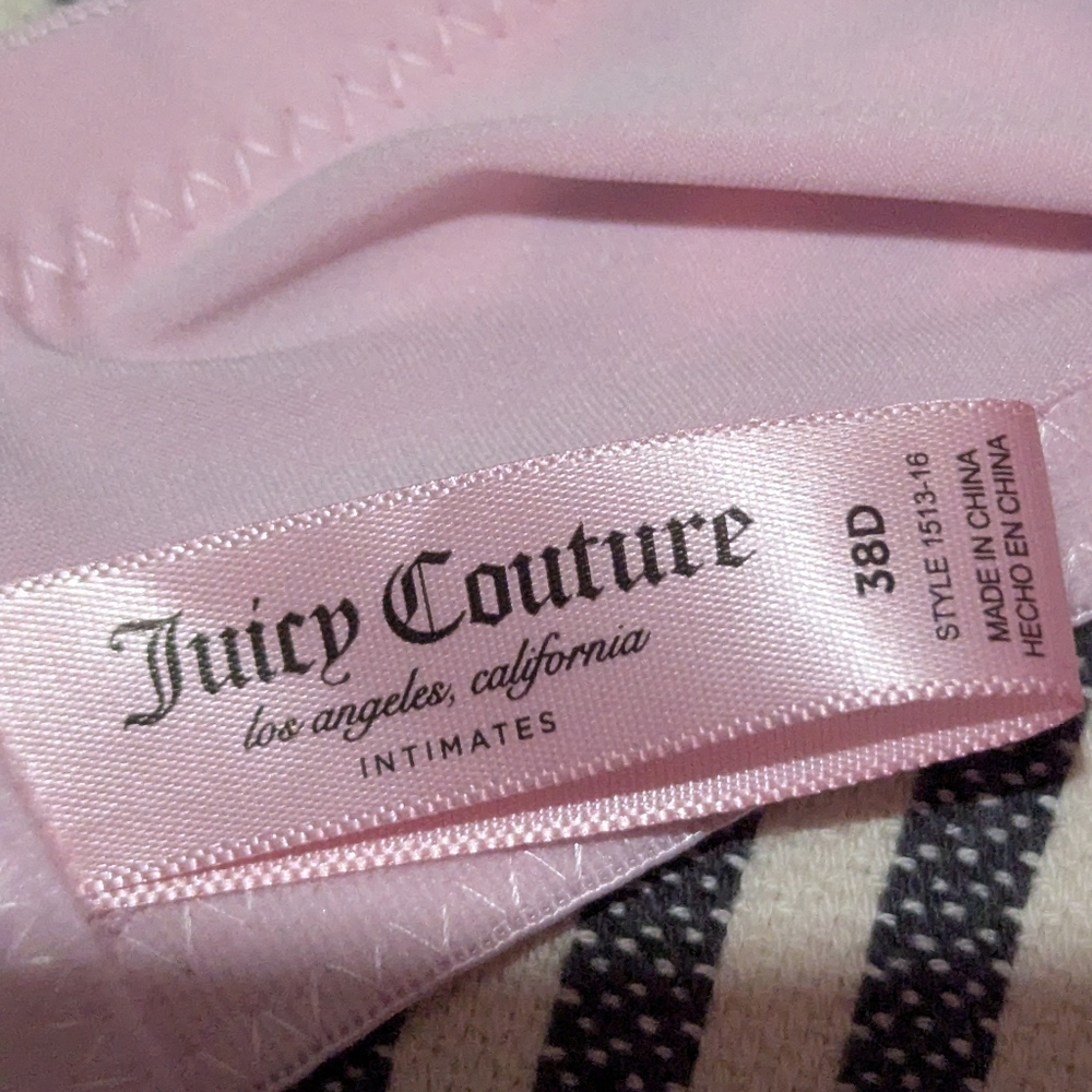 Pink and Gray Juicy Couture Women's Bra Set - Picture 6 of 7